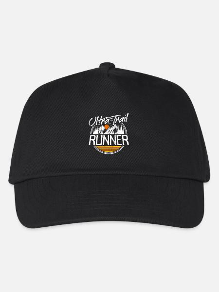 Ultra Trail Running Traillauf Ultra Trail Runner - Kinder Basecap - Schwarz