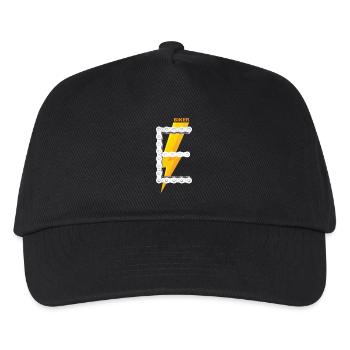 E-Biker Shirt cadeau symbole logo - Casquette de baseball Enfant - noir - Devant