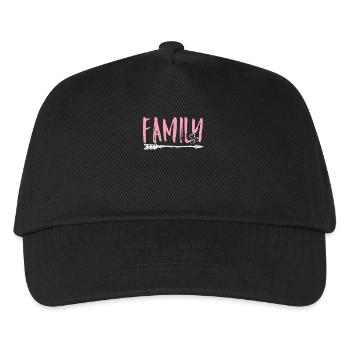 family - Kids’ Baseball Cap - black - Front