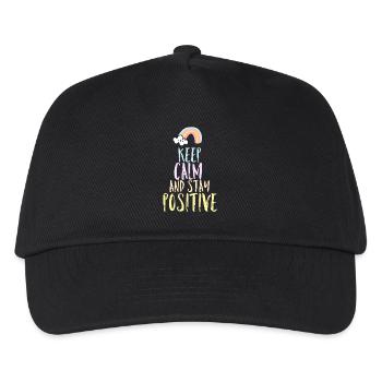 Positive saying - Kids’ Baseball Cap - black - Front