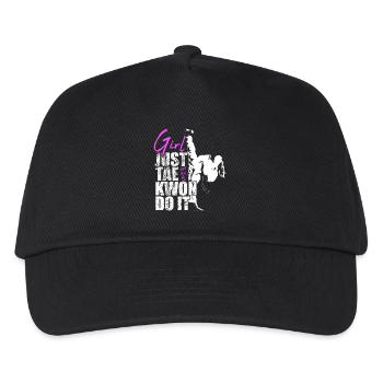Girl Just Tae Kwon Do It Taekwondo Gift Ladies - Kids’ Baseball Cap - black - Front