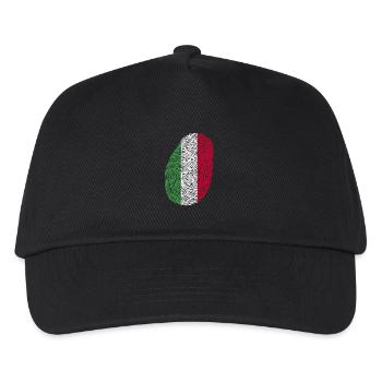 Empreinte digitale italienne - Casquette de baseball Enfant - noir - Devant