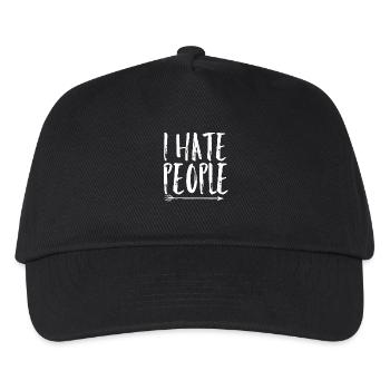 I hate People - Kinder Basecap - Schwarz - Vorne