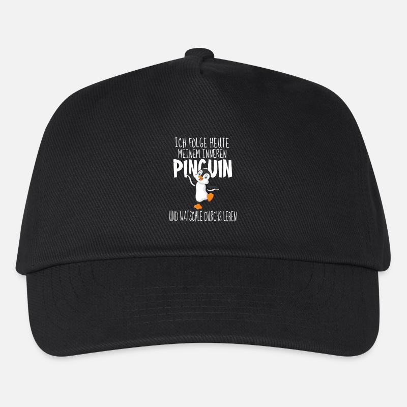 Inneren Pinguin - Kinder Basecap - Schwarz