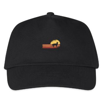 Black cat - Kids’ Baseball Cap - black - Front