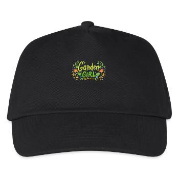 Garten Gartenarbeit Gärtnern - Kinder Basecap - Schwarz - Vorne