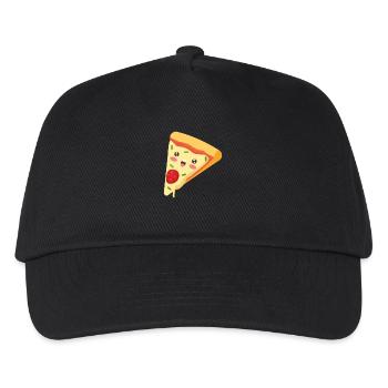 Kawaii pizza - Kids’ Baseball Cap - black - Front