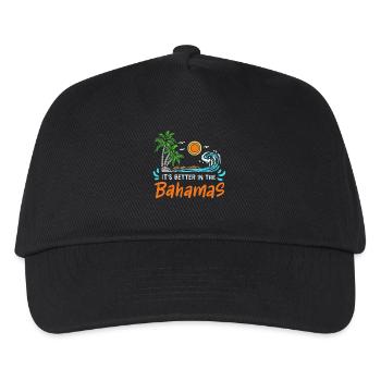 Bahamas Retro 80er Sommer Sommerurlaub - Kinder Basecap - Schwarz - Vorne