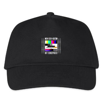 80s Costume Broadcast Break Test Picture 80s Party - Kids’ Baseball Cap - black - Front