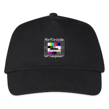 90s Costume Broadcast Break Test Image 90s Party - Kids’ Baseball Cap - black - Front