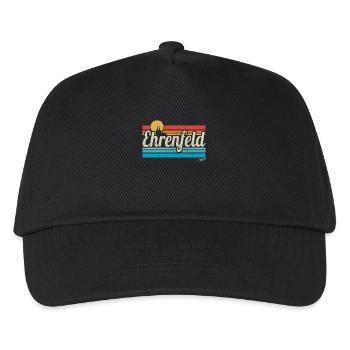 Ehrenfeld Veedel Köln Viertel Retro Vintage Surfer - Kinder Basecap - Schwarz - Vorne