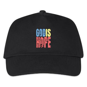 God Hope - Kids’ Baseball Cap - black - Front