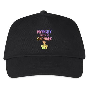 Diversity - Kinder Basecap - Schwarz - Vorne