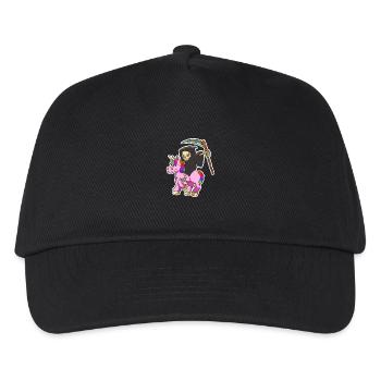 Unicorn and Grim Reaper gift - Kids’ Baseball Cap - black - Front