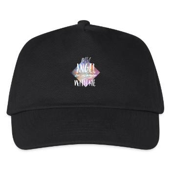 ange - Casquette de baseball Enfant - noir - Devant