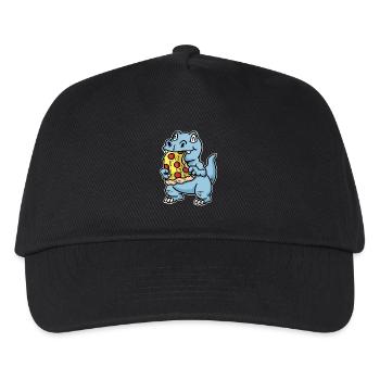 Pizza tranche pizza salami pizza - Casquette de baseball Enfant - noir - Devant