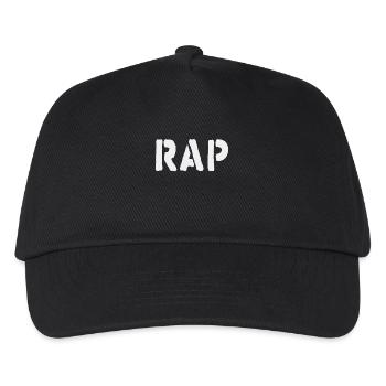 Beats and Rhymes: Rap Music - Kids’ Baseball Cap - black - Front