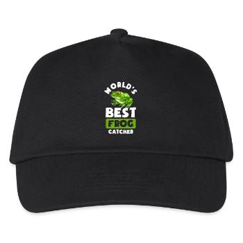 Best Frog Catcher - Kinder Basecap - Schwarz - Vorne