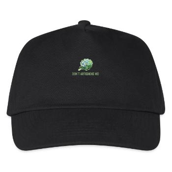 Artischocken Wortspiel lustig - Kinder Basecap - Schwarz - Vorne