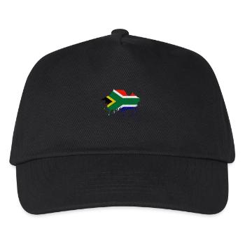 Kapstadt Skyline Südafrika Flagge Fahne Cape Town - Kinder Basecap - Schwarz - Vorne