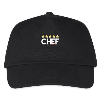 Cadeau de chef étoilé - Casquette de baseball Enfant - noir - Devant