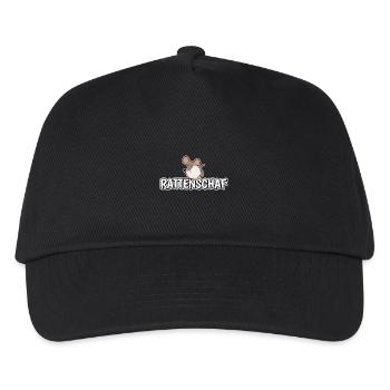 Rattenschaf - Schafe - Wolle - Kinder Basecap - Schwarz - Vorne