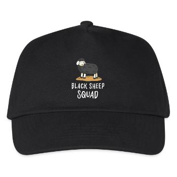 Schwarzes Schaf - Kinder Basecap - Schwarz - Vorne