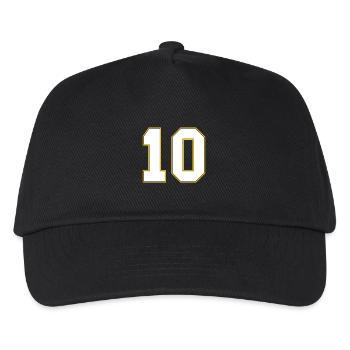 10 number jersey - Kids’ Baseball Cap - black - Front