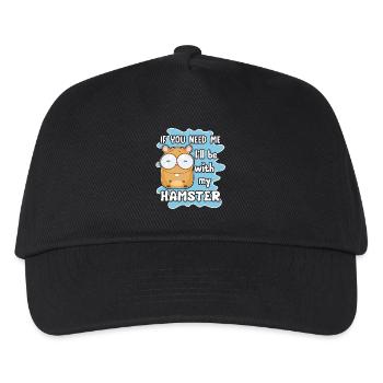 Hamster je serai avec mon hamster - Casquette de baseball Enfant - noir - Devant
