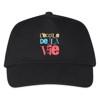 Experiences and Growth: School of Life - Kids’ Baseball Cap - black - Front