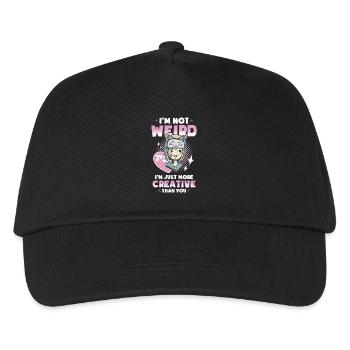 Manga Girl - Kinder Basecap - Schwarz - Vorne