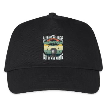 Humorvolles Alien-Mysterium Für Science-Fiction - Kinder Basecap - Schwarz - Vorne