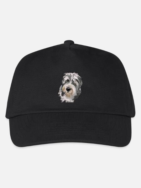 Bearded Collie - Kinder Basecap - Schwarz