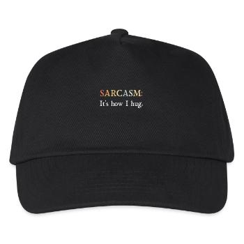 Sarcasm Gifts Sarcasm its how I hug - Kids’ Baseball Cap - black - Front