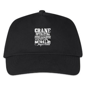 Crane Operator Crane Operator Is Important - Kids’ Baseball Cap - black - Front