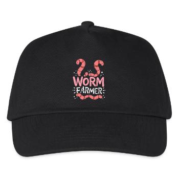 Wurmbauer Würmer - Kinder Basecap - Schwarz - Vorne