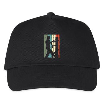 Wing Chun Kung Fu Kampfkunst Retro - Kinder Basecap - Schwarz - Vorne
