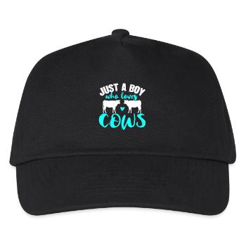 Vaches vaches - Casquette de baseball Enfant - noir - Devant