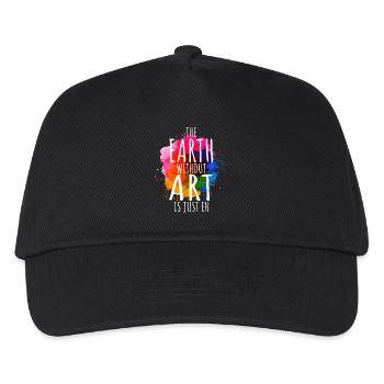 Earth Without Art Is Just Eh art art teacher - Kids’ Baseball Cap - black - Front