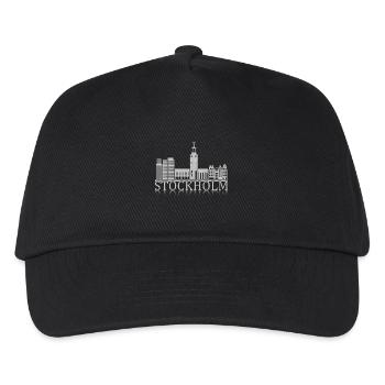 Stockholm Skyline Reflection - Kids’ Baseball Cap - black - Front