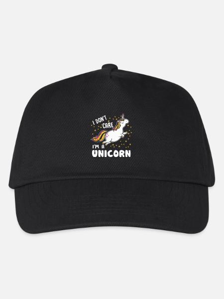 Einhorn Ich bin ein Einhorn - Kinder Basecap - Schwarz