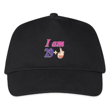 30. Geburtstag lustiges Geschenk für Frauen, die 29+ - Kinder Basecap - Schwarz - Vorne