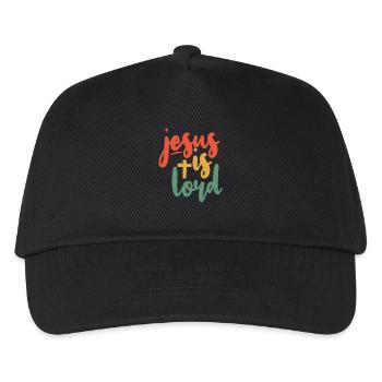 Jesus is Lord Jesus Saying - Kids’ Baseball Cap - black - Front
