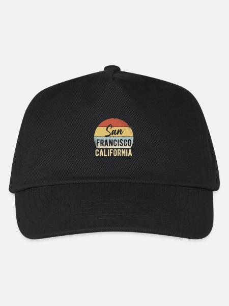 San Francisco Kalifornien - Kinder Basecap - Schwarz