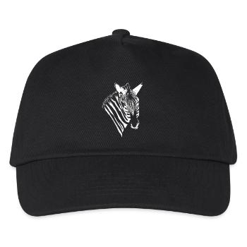 Zebra - Kids’ Baseball Cap - black - Front