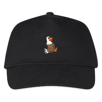Mouette mignon - Casquette de baseball Enfant - noir - Devant