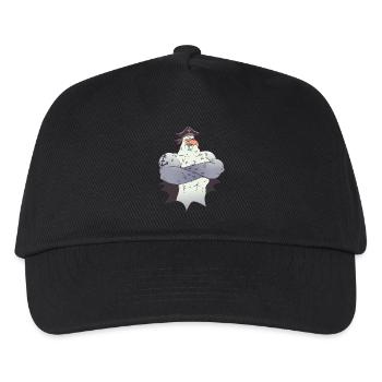 pirate seagull sea port captain seafaring ship - Kids’ Baseball Cap - black - Front