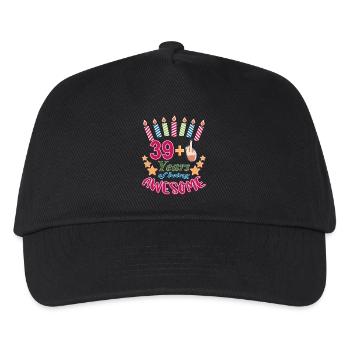 40e anniversaire cadeau pour les femmes, 39+ drôle, 40 ans - Casquette de baseball Enfant - noir - Devant