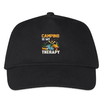 camping - Kids’ Baseball Cap - black - Front