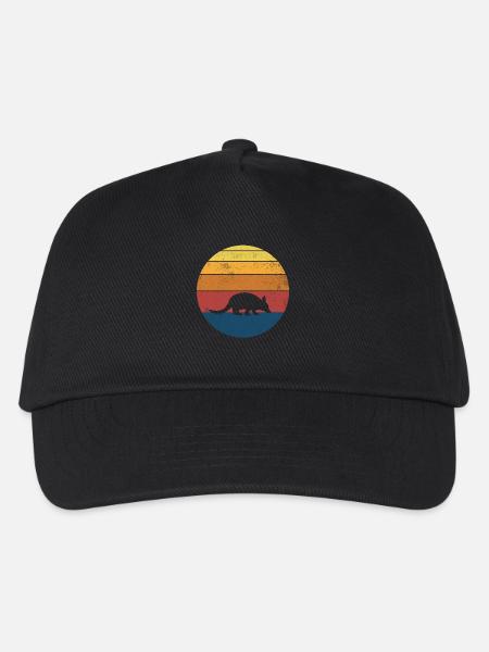 Armadillo Retro Vintage - Kids’ Baseball Cap - black